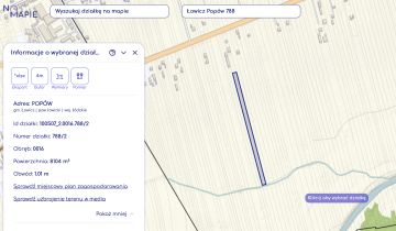 Działka rolna Popów, Poznańska