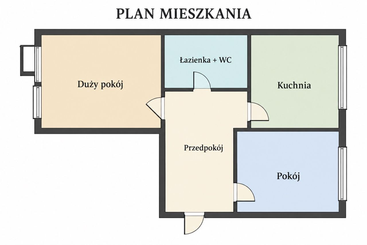 Mieszkanie 2-pokojowe Ostrołęka Centrum, ul. Goworowska. Zdjęcie 21