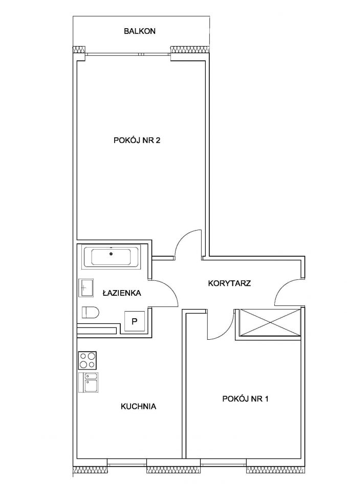 Mieszkanie 2-pokojowe Werbkowice
