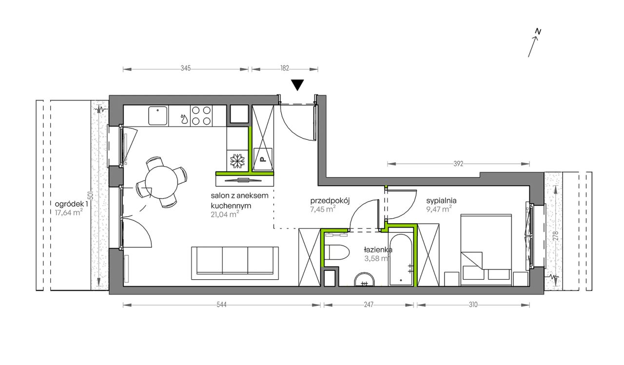 Mieszkanie 2-pokojowe Kraków Płaszów, ul. Myśliwska. Zdjęcie 25