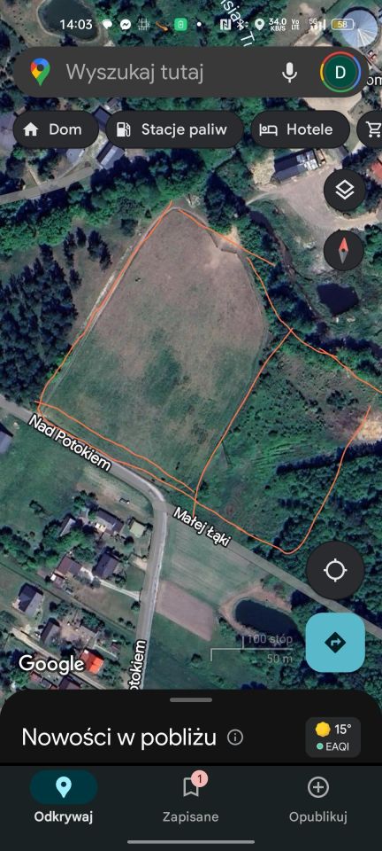 Działka rolno-budowlana Bolesławek, ul. Nad Potokiem