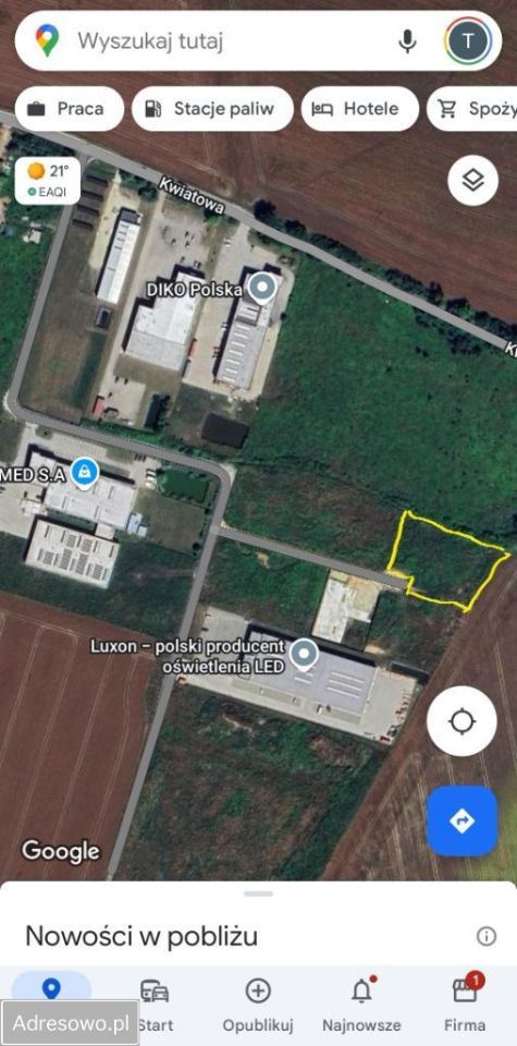 Działka inwestycyjna Krępice. Zdjęcie 2