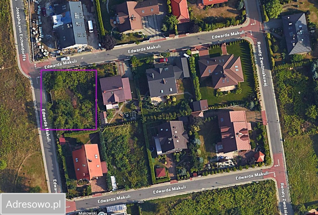 Działka budowlana Katowice Zarzecze, ul. Edwarda Makuli. Zdjęcie 2