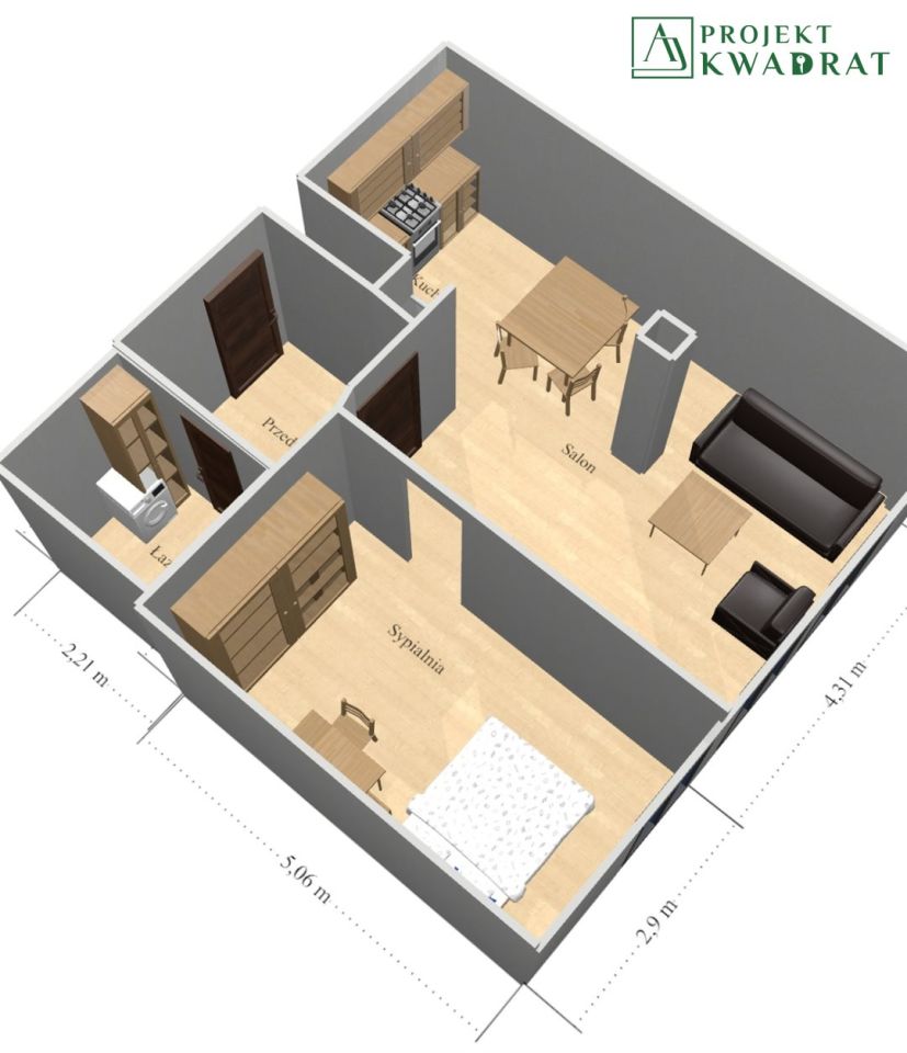 Mieszkanie 2-pokojowe Knurów, ul. Szpitalna. Zdjęcie 9