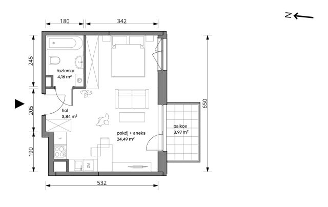Mieszkanie 1-pokojowe Warszawa Włochy, ul. Trzcinowa. Zdjęcie 7