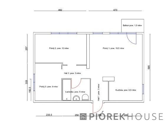 Mieszkanie 3-pokojowe Warszawa Praga-Południe, ul. Nubijska. Zdjęcie 12