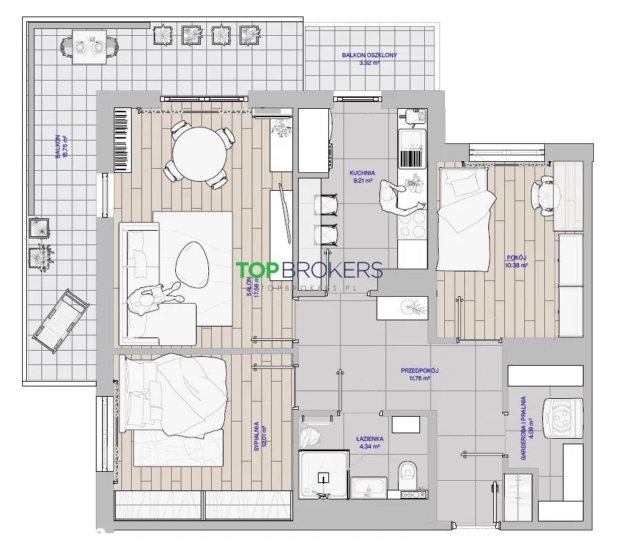Mieszkanie 3-pokojowe Warszawa Białołęka, ul. Gioacchino Rossiniego. Zdjęcie 14