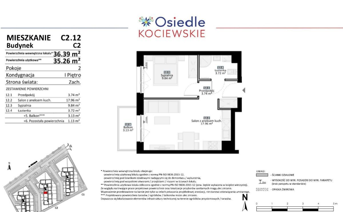 Mieszkanie 2-pokojowe Tczew. Zdjęcie 21