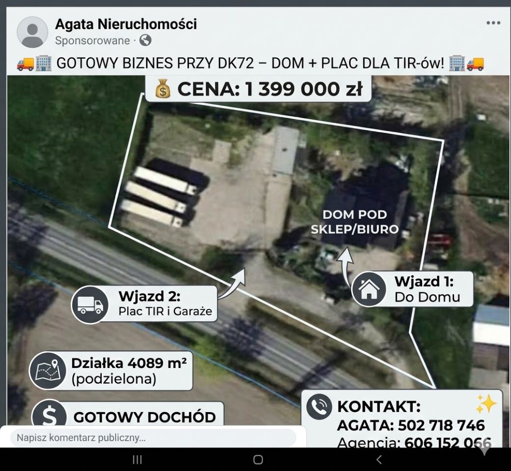 Nieruchomość komercyjna Nowy Adamów, Brak. Zdjęcie 2
