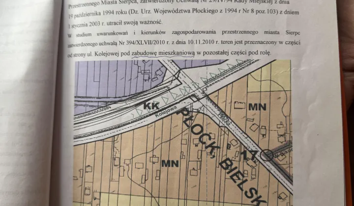 Działka rolno-budowlana Sierpc, ul. Kolejowa