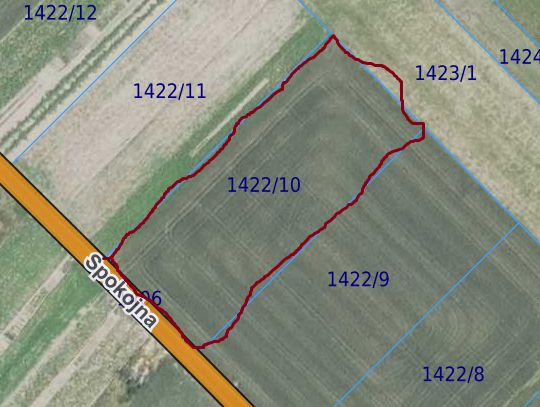 Działka rolna Besko Grabień, ul. Spokojna. Zdjęcie 1