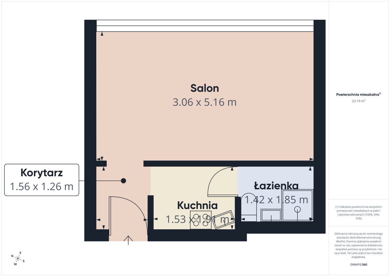 Mieszkanie 1-pokojowe Wrocław Grabiszyn, ul. Gajowicka. Zdjęcie 14