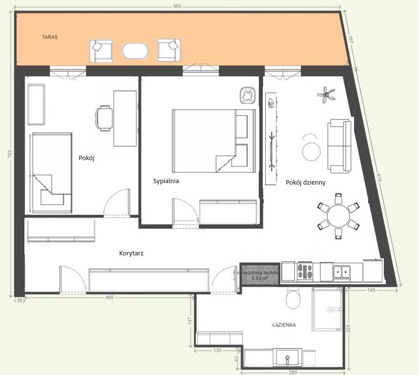 Mieszkanie 3-pokojowe Kraków Krowodrza, ul. Wrocławska. Zdjęcie 13