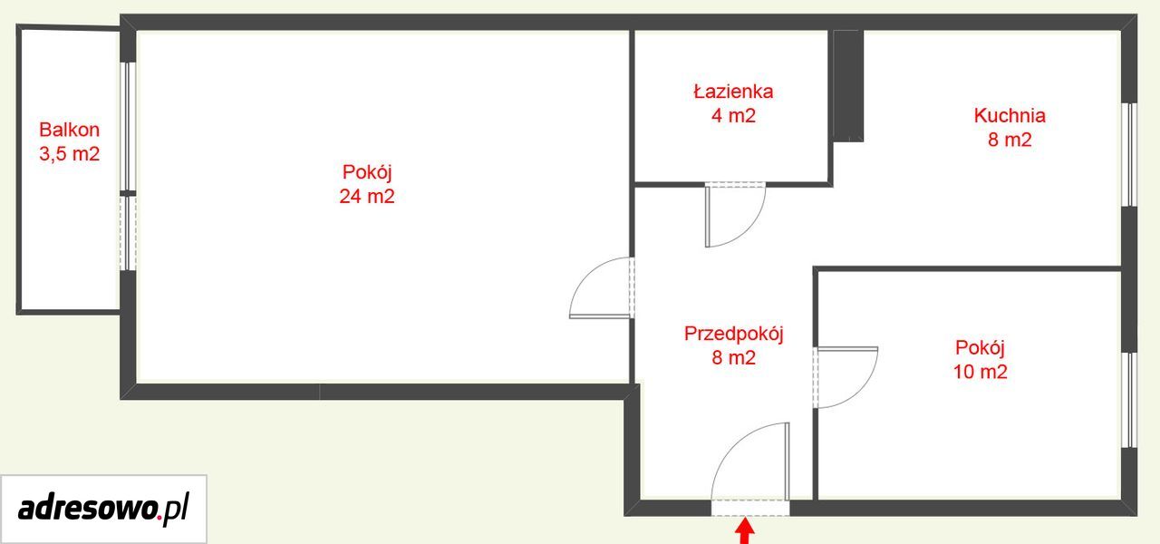 Mieszkanie 2-pokojowe Szczecin Śródmieście, ul. Janusza Kusocińskiego. Zdjęcie 19