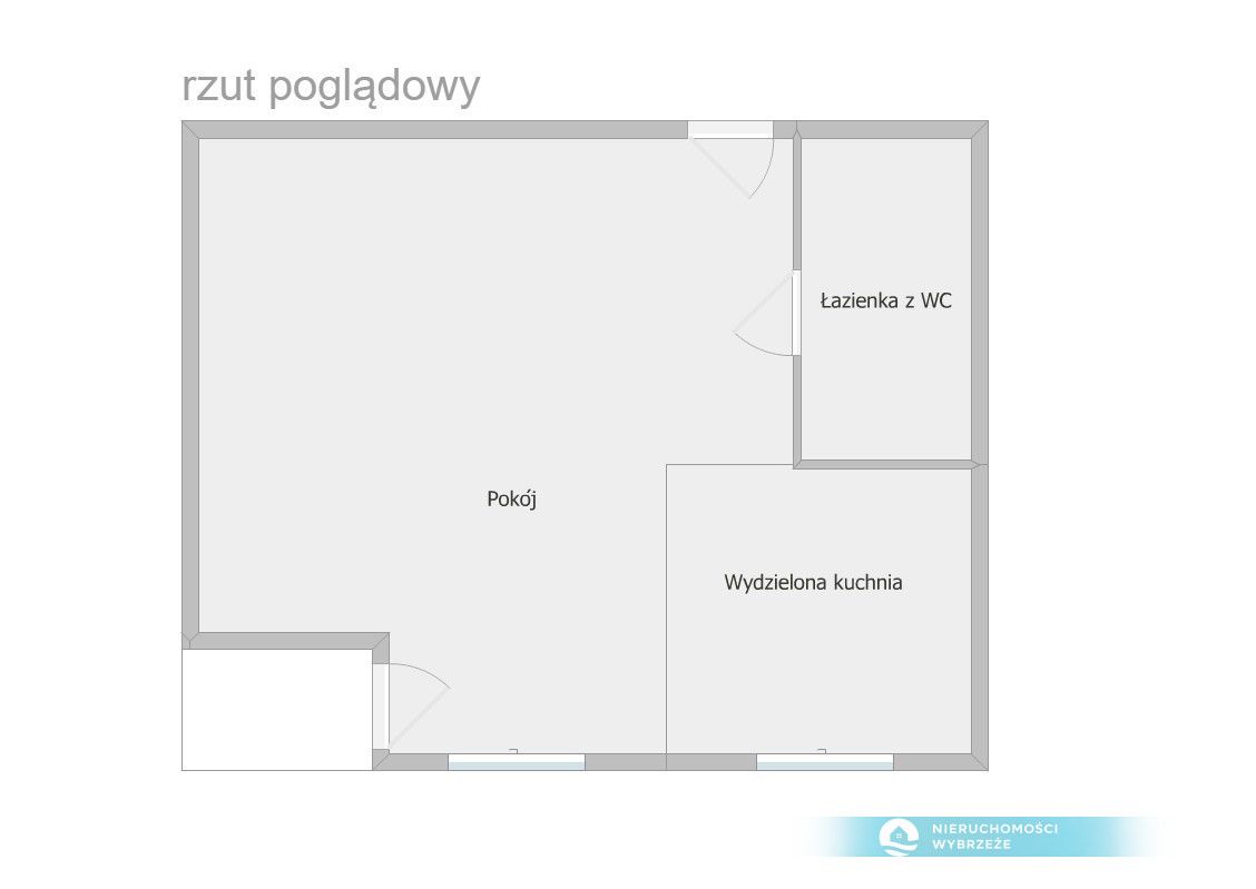 Mieszkanie 1-pokojowe Pruszcz Gdański, ul. Horsztyńskiego. Zdjęcie 6