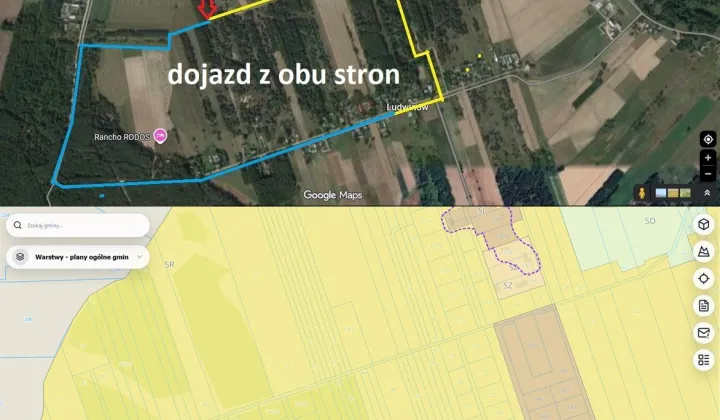 Działka rekreacyjna Ludwinów