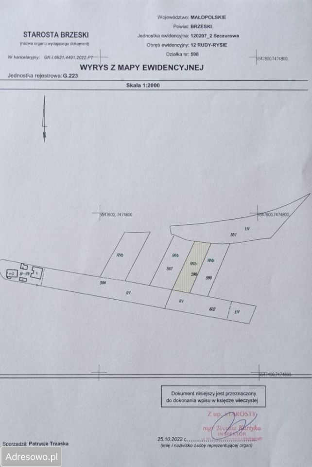 Działka budowlana Rudy-Rysie. Zdjęcie 6