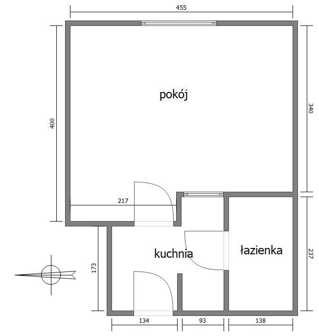 Mieszkanie 1-pokojowe Kraków Grzegórzki, al. Pokoju. Zdjęcie 7