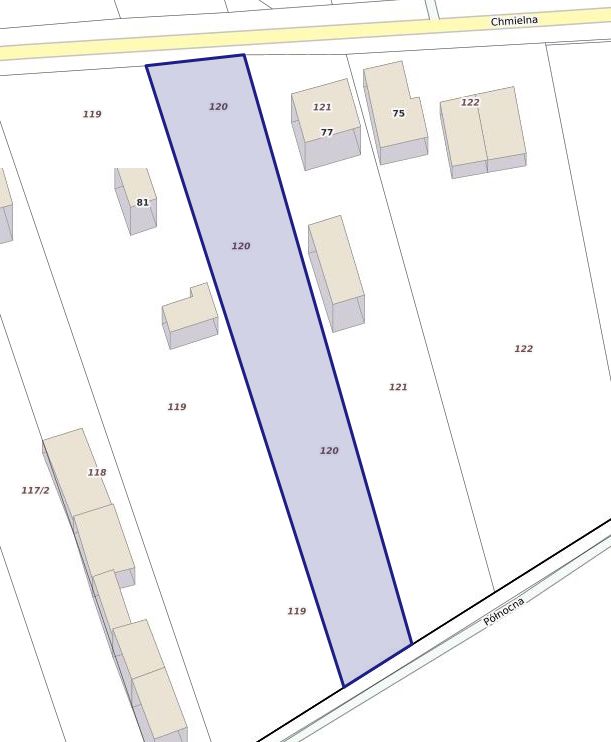 Działka budowlana Makówka, ul. Chmielna