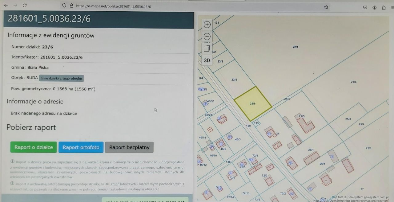 Działka rolno-budowlana Ruda. Zdjęcie 2