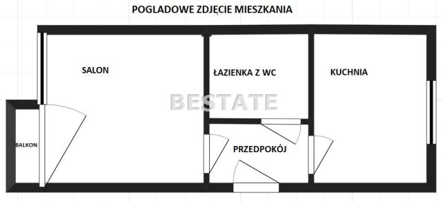Mieszkanie 1-pokojowe Pabianice Piaski. Zdjęcie 5