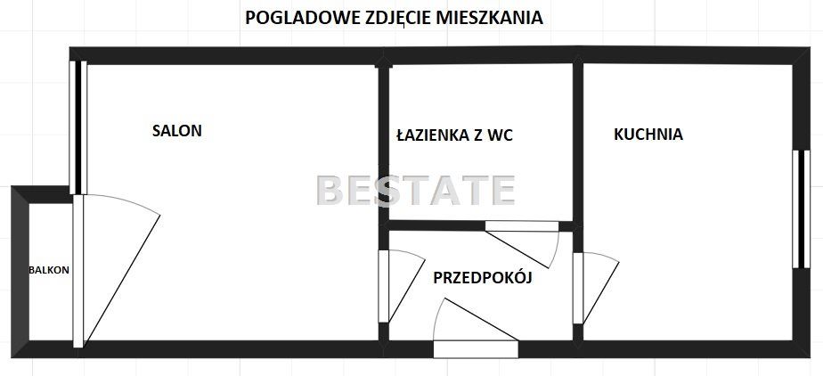 Mieszkanie 1-pokojowe Pabianice Piaski. Zdjęcie 5