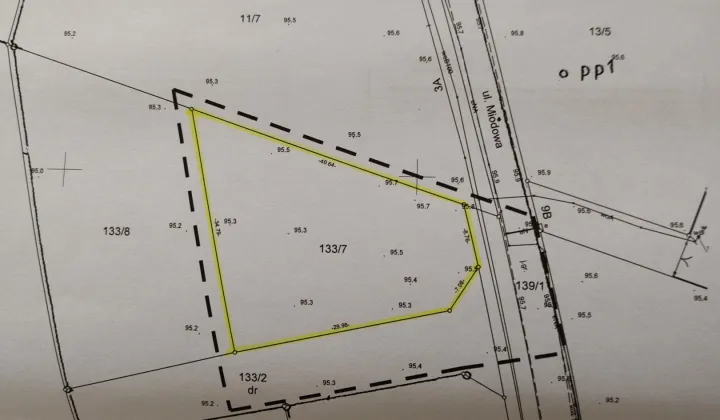 Działka budowlana Grzebienisko, ul. Miodowa