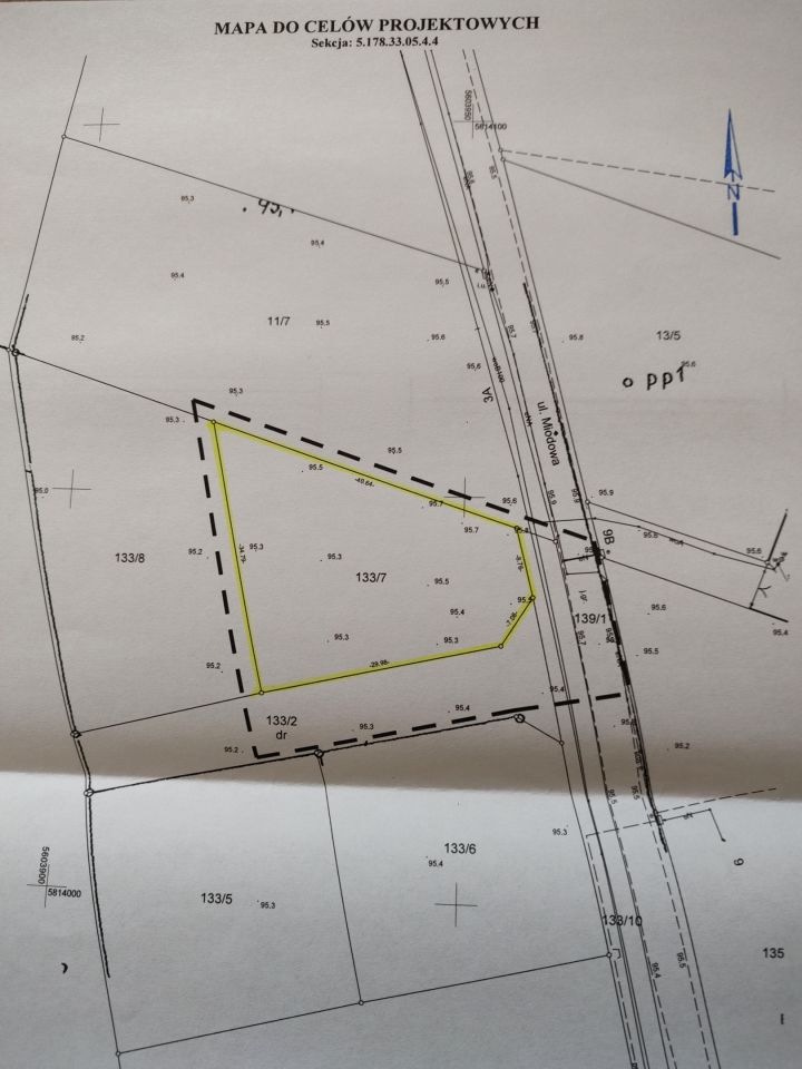 Działka budowlana Grzebienisko, ul. Miodowa. Zdjęcie 1