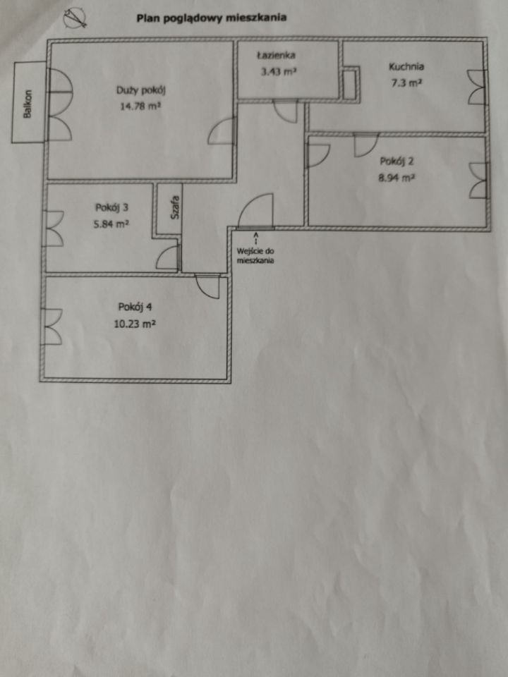 Mieszkanie 4-pokojowe Płock Skarpa, ul. Konstantego Ildefonsa Gałczyńskiego. Zdjęcie 5