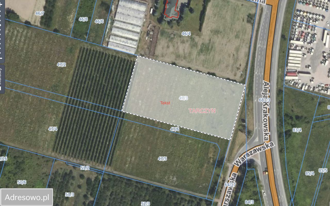 Działka inwestycyjna Tarczyn, ul. Warszawska. Zdjęcie 3