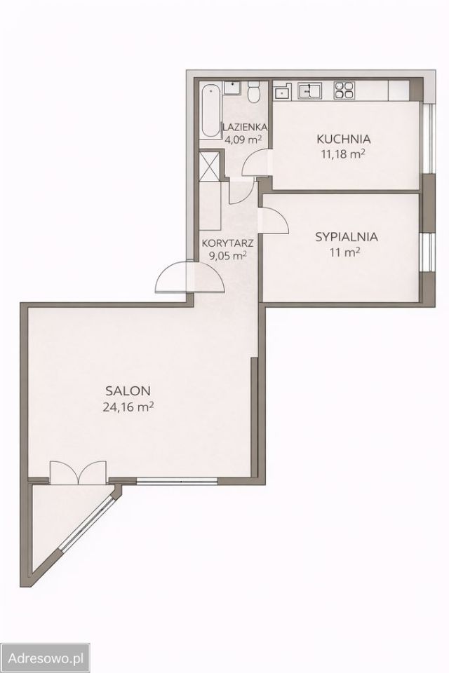 Mieszkanie 2-pokojowe Warszawa Ursynów, al. Komisji Edukacji Narodowej. Zdjęcie 6