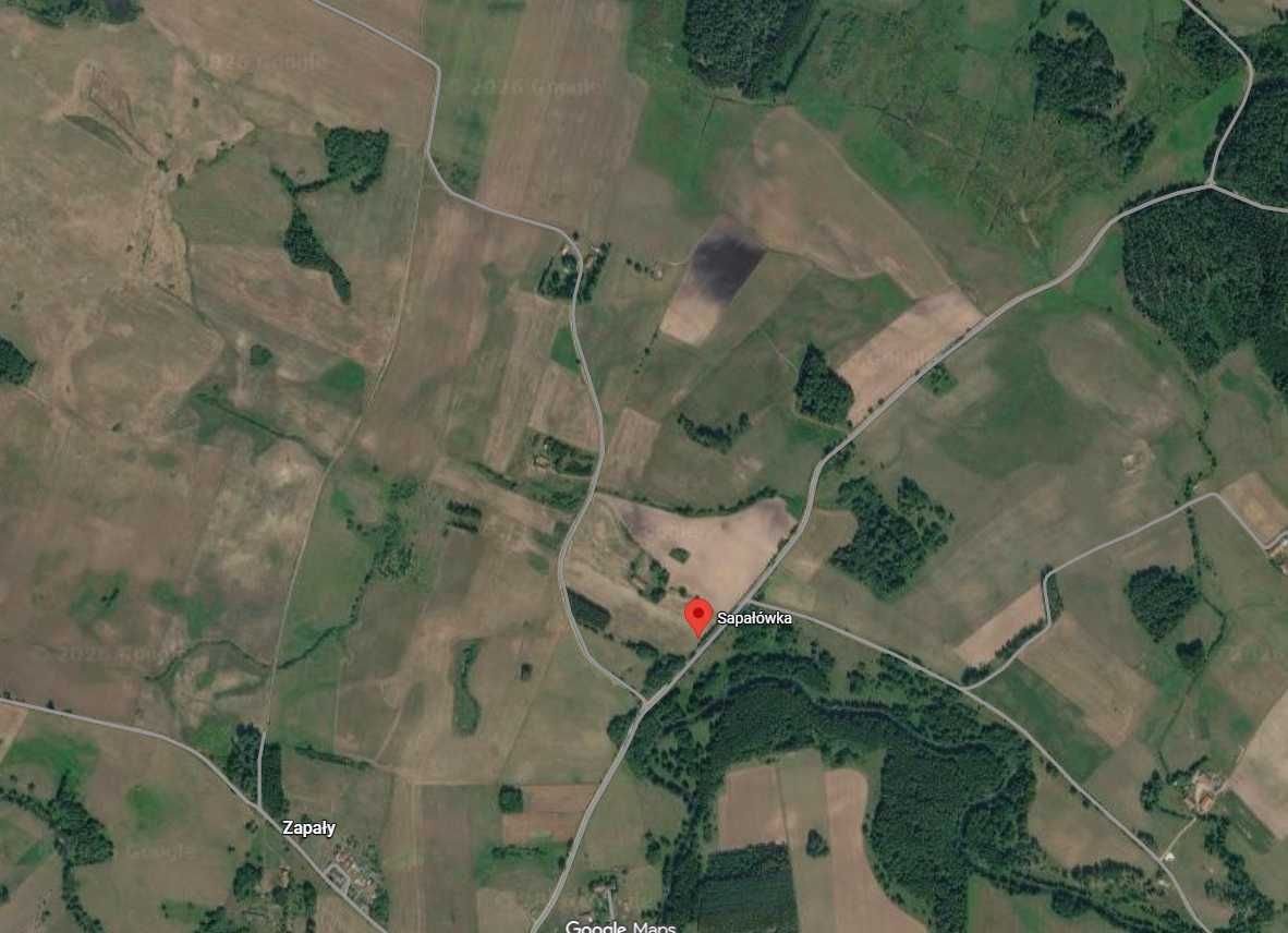 Działka rolna Sapałówka. Zdjęcie 1