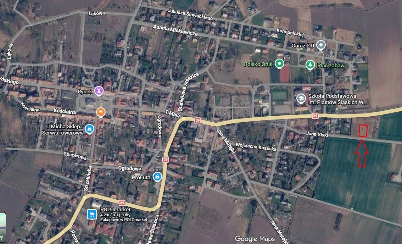 Działka budowlana Wiązów, ul. Jana Styki. Zdjęcie 3