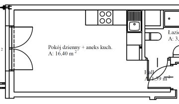 Mieszkanie 1-pokojowe Kraków Dębniki, ul. Anny Szwed-Śniadowskiej