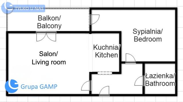 Mieszkanie 2-pokojowe Kraków, ul. Rakowicka. Zdjęcie 12