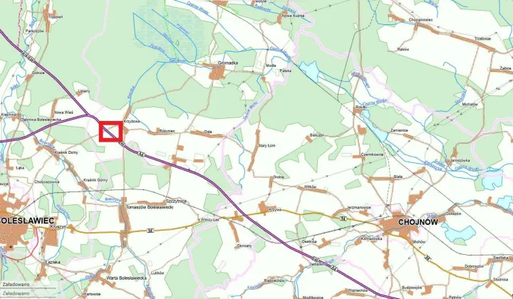 Działka inwestycyjna Krzyżowa