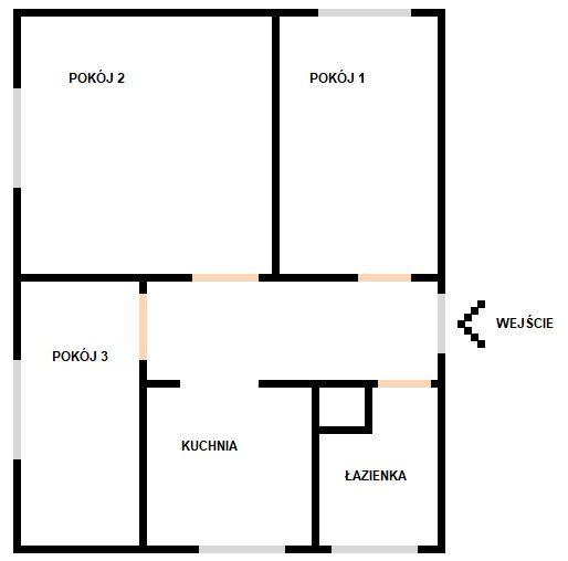 Mieszkanie 3-pokojowe Olsztyn Zatorze, ul. Stanisława Moniuszki. Zdjęcie 11