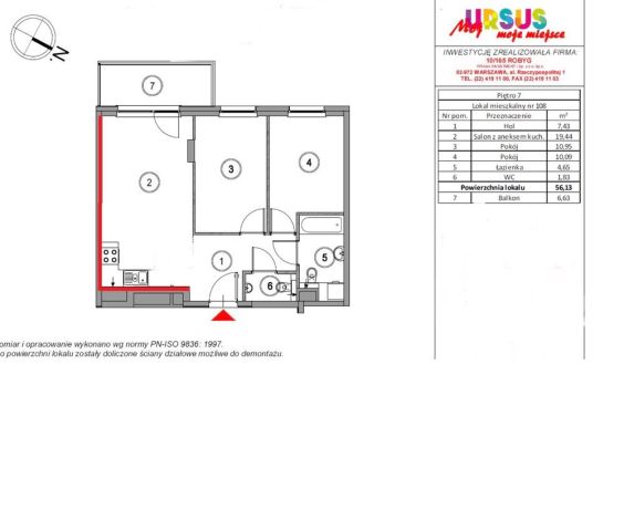 Mieszkanie 3-pokojowe Warszawa Ursus. Zdjęcie 1