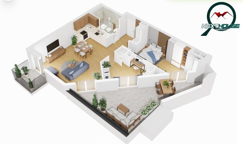 Mieszkanie 3-pokojowe Kraków Podgórze, ul. Adama Bochenka. Zdjęcie 10