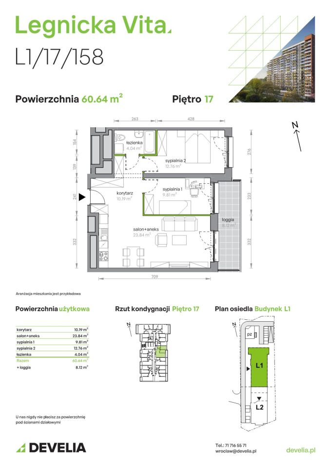Mieszkanie 3-pokojowe Wrocław Popowice, ul. Legnicka. Zdjęcie 8