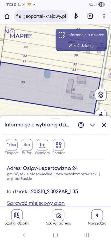Działka rolno-budowlana Osipy-Lepertowizna. Zdjęcie 2