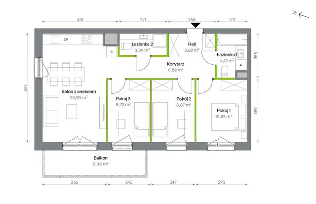 Mieszkanie 4-pokojowe Warszawa Targówek, ul. Oliwska. Zdjęcie 16
