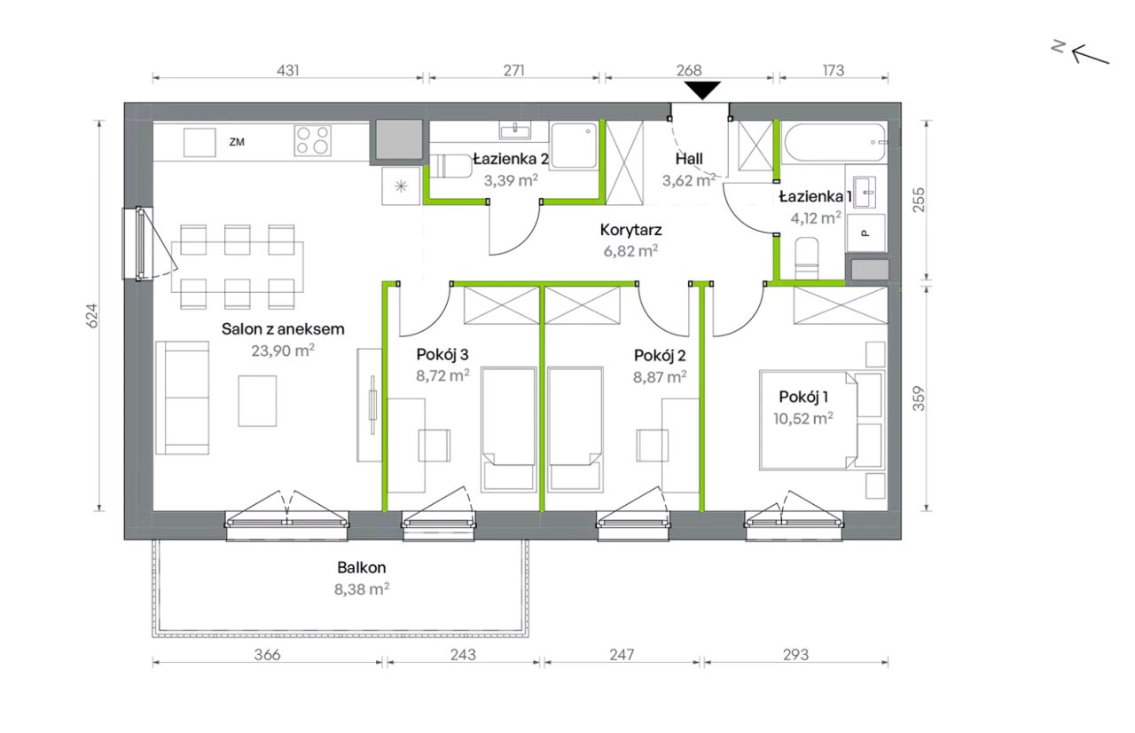 Mieszkanie 4-pokojowe Warszawa Targówek, ul. Oliwska. Zdjęcie 16