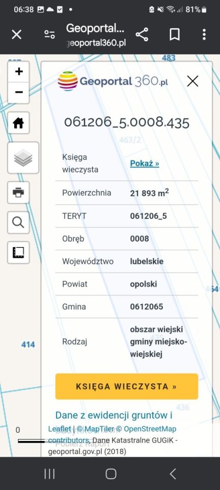 Działka rolna Niezabitów. Zdjęcie 7