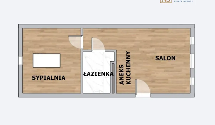Mieszkanie 2-pokojowe Kraków Podgórze, ul. Stefana Czarnieckiego
