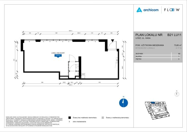 Lokal Łódź Śródmieście, ul. Wojciecha Hasa. Zdjęcie 3