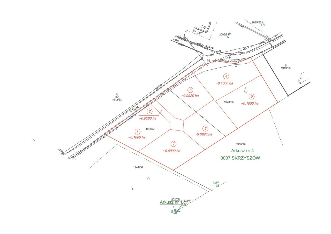 Działka budowlana Skrzyszów Olszyna, ul. Olszyńska. Zdjęcie 8