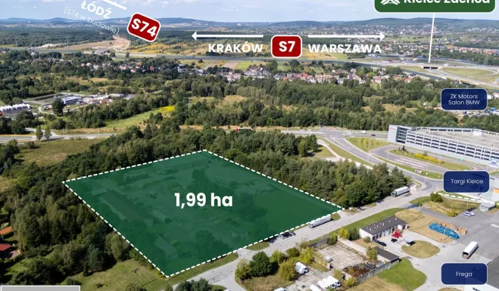 Działka inwestycyjna Kielce Niewachlów Pierwszy, ul. Bolesława Markowskiego