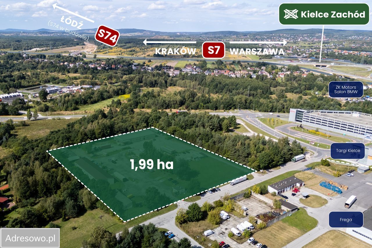 Działka inwestycyjna Kielce Niewachlów Pierwszy, ul. Bolesława Markowskiego. Zdjęcie 2