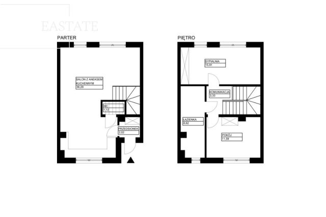 dom szeregowy, 3 pokoje Grodzisk Mazowiecki, ul. 3 Maja. Zdjęcie 12